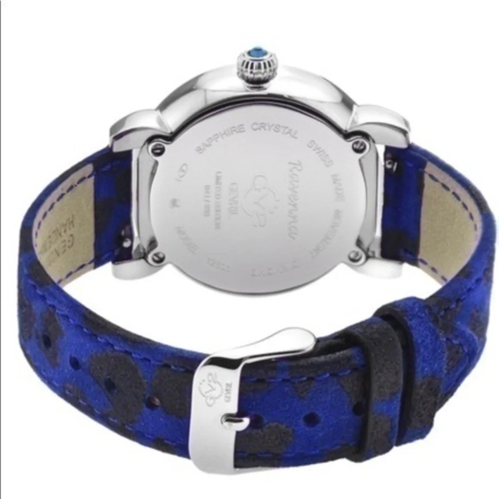 NEW Blue Sapphire Diamond Swiss watch